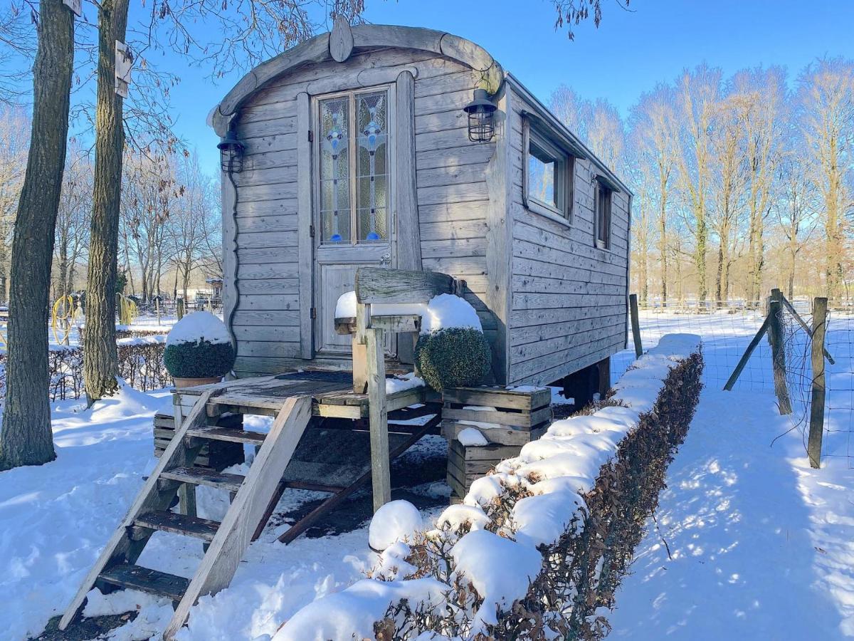 Pipowagen Het Oventje Villa Zeeland Exteriör bild